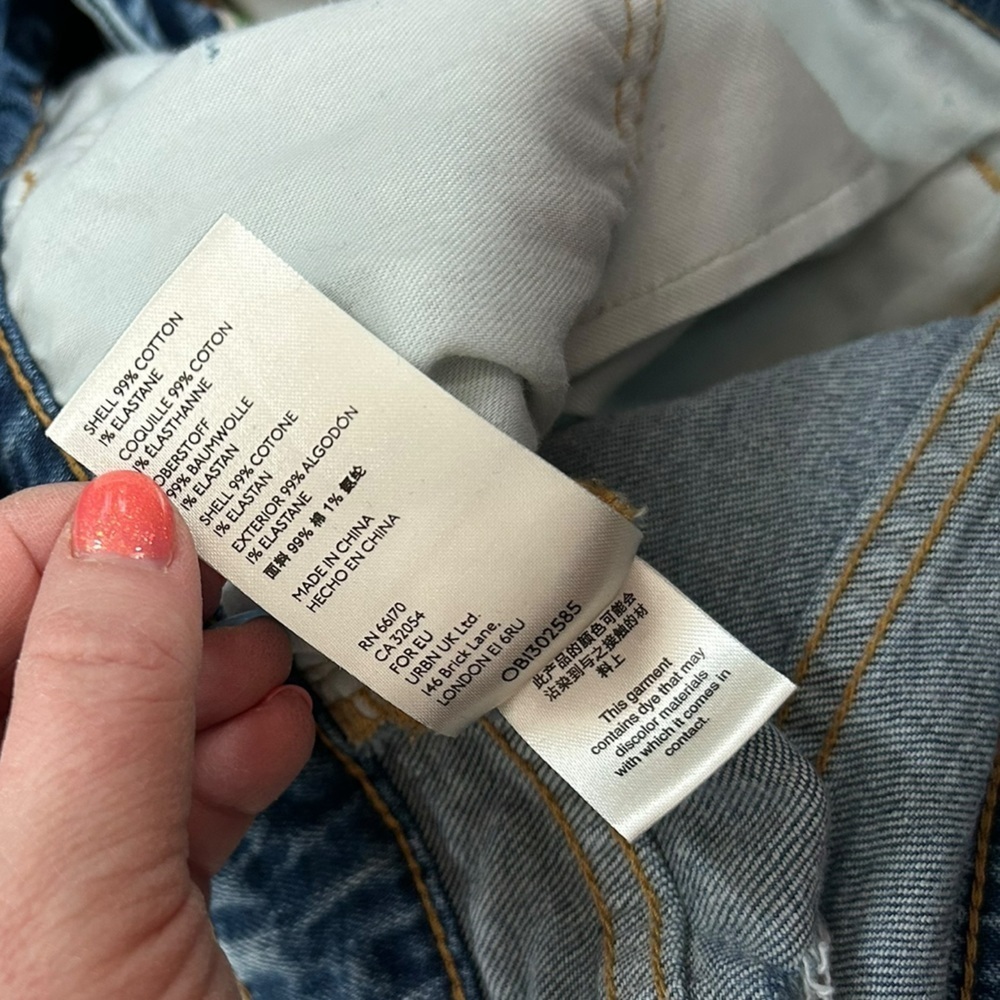 Anthropologie Pilcro Acid Wash Distressed High Waisted Jeans Womens Size 27 - Picture 9 of 13